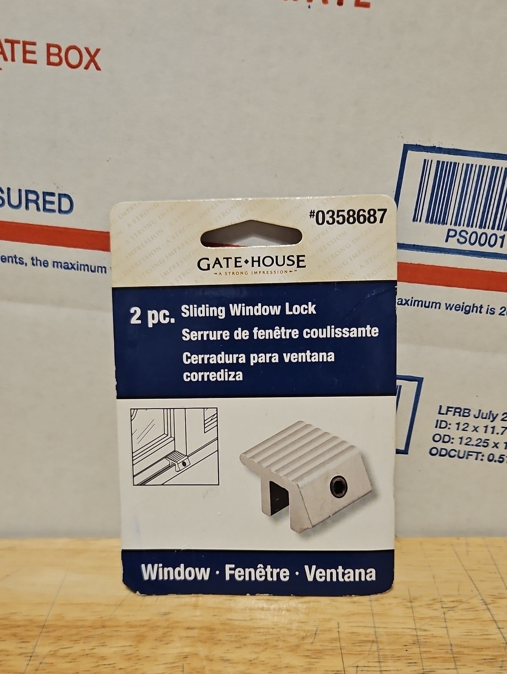 2-Piece Sliding Window Lock in Silver